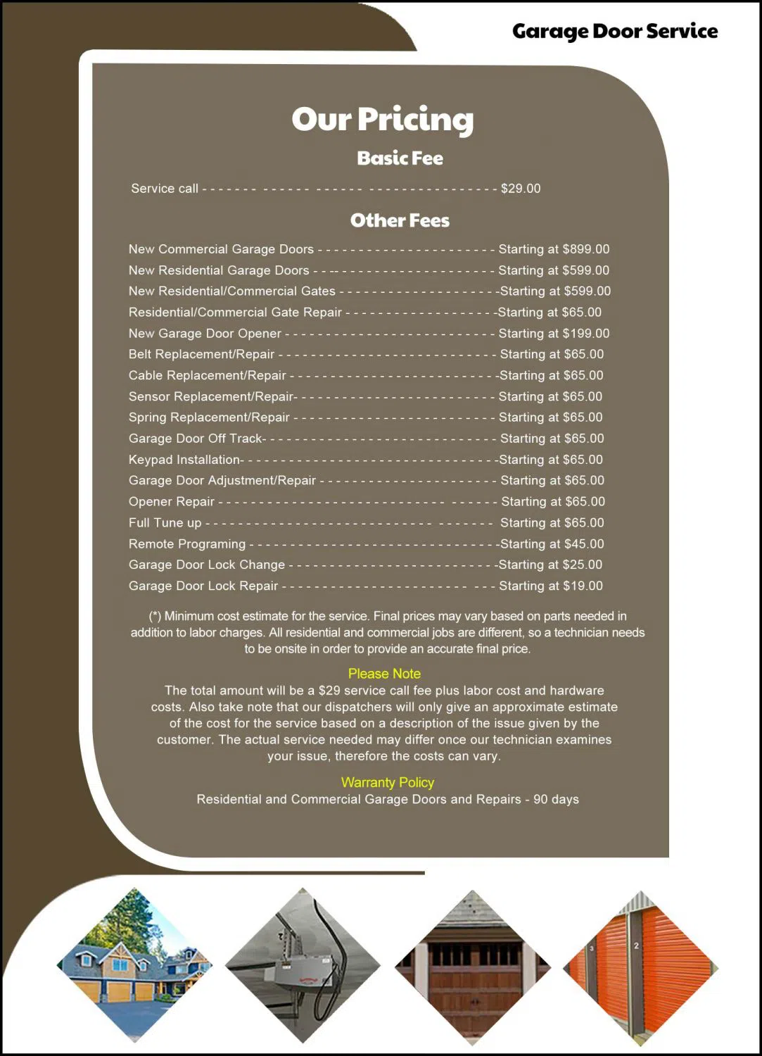 State Garage Doors La Puente, CA 626-784-5314